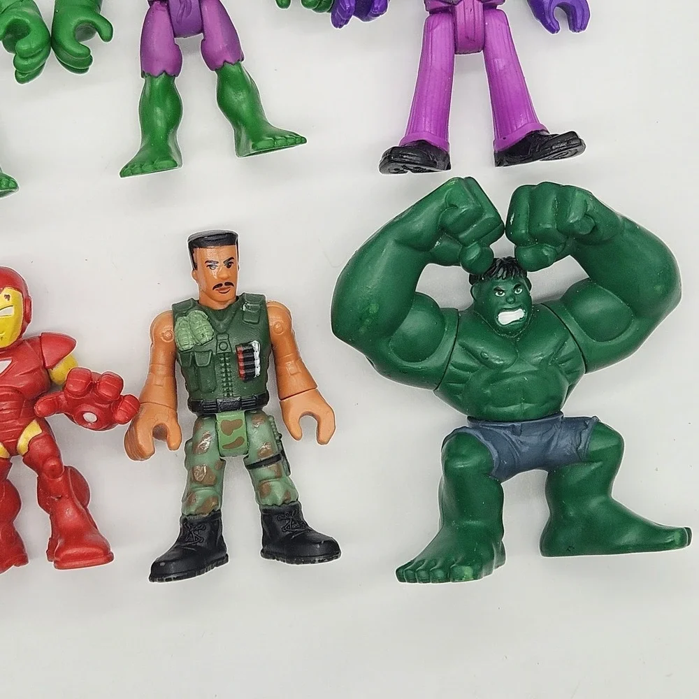 Lot of 13 Fisher-Price Imaginext Action Figures Marvel DC Star Wars Batman Hulk